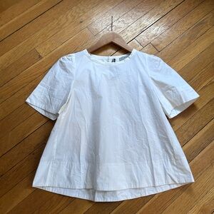 Short Sleeve Structured A-line Designer Top